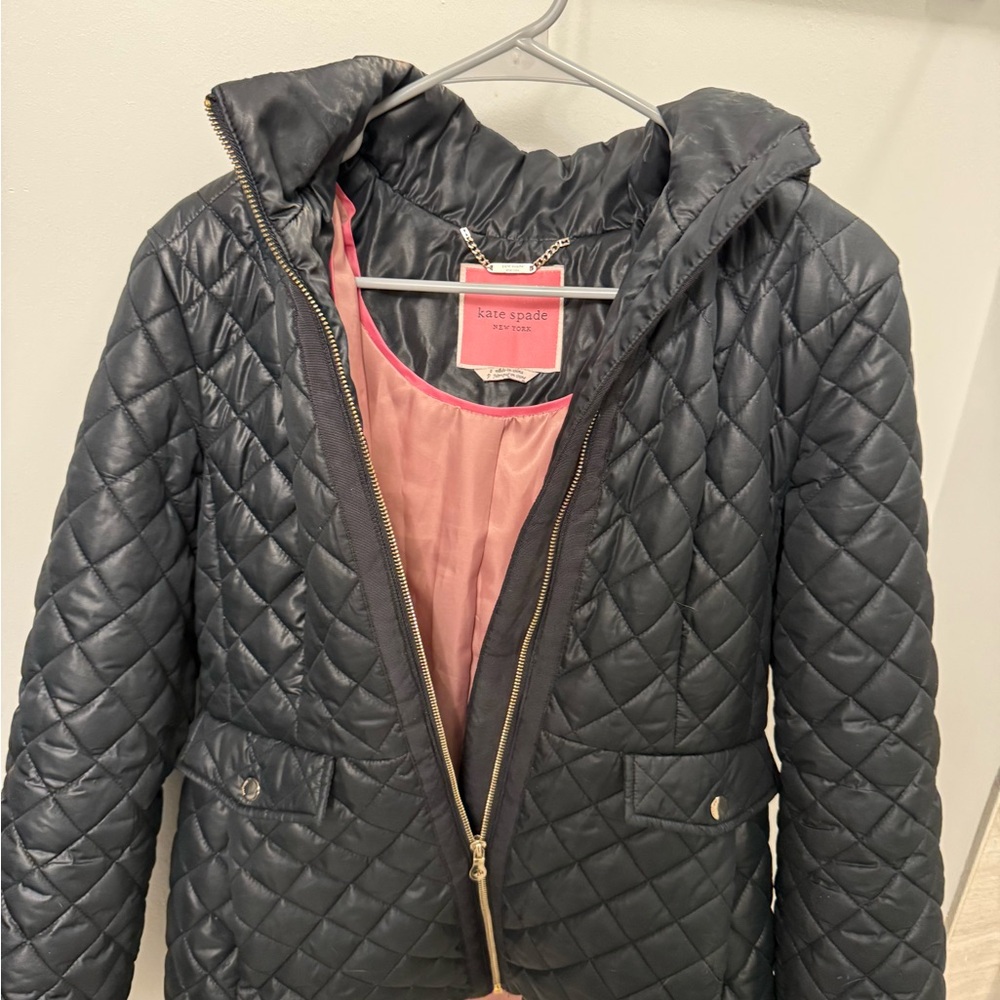 Kate Spade Black Quilted Puffer Jacket